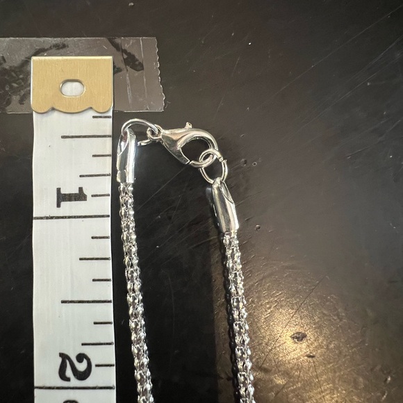 Turquoise and Silver Pendant Necklace Set - Picture 4 of 7